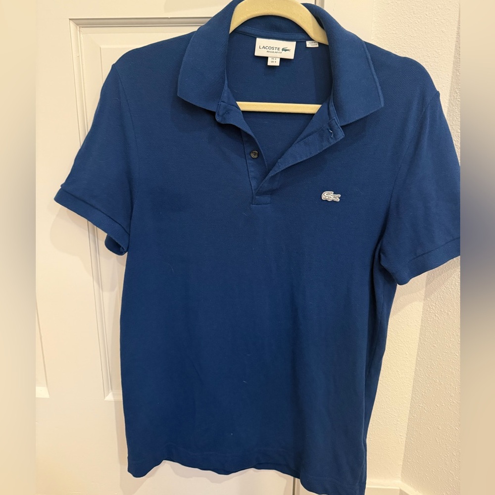 Lacoste men polo shirt in dark/navy blue regular fit size S, FR 3